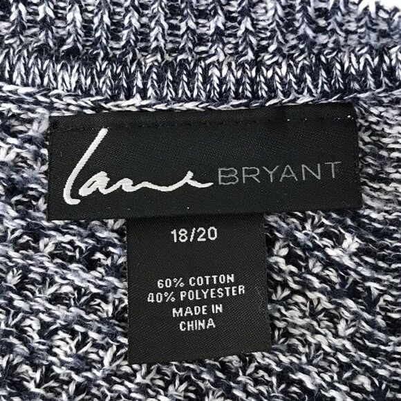 Lane Bryant Scoop Neck Tunic Sweater Women's Plus Size 18/20 Knit Hi-Lo Buttons - Picture 11 of 13